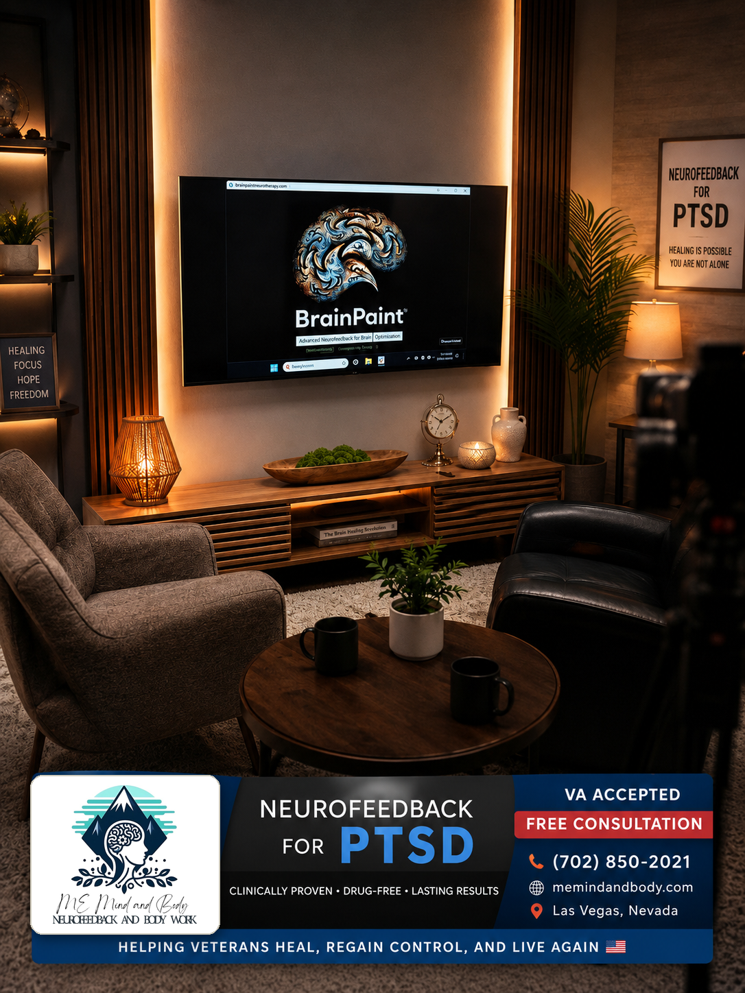 ME Mind and Body neurofeedback studio in Las Vegas