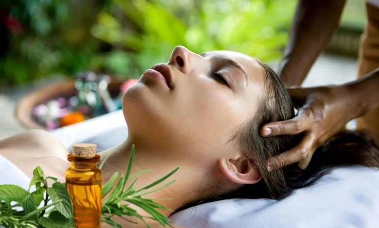 Head Massage with Ayurvedic Oil